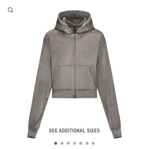 SOLD SKIMS Velour Hoodie